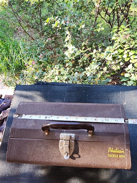 vintage metal tackle box for sale|vintage philson tackle box.